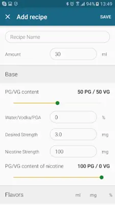 E-Liquid Recipes android App screenshot 4